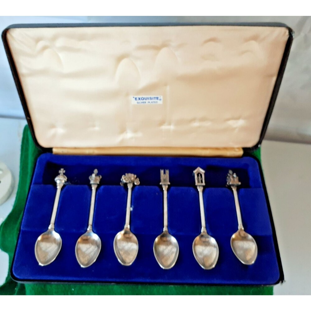 Vintage Queen Elizabeth II Coronation Silverplate Spoons – Set of 6